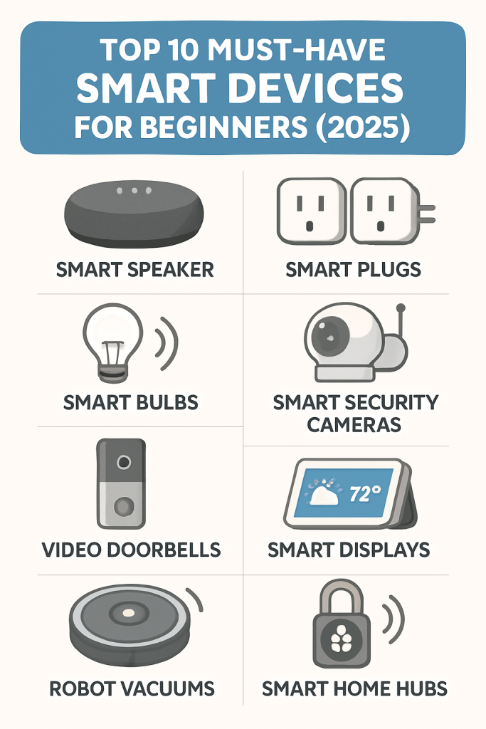 Top 10 Must-Have Smart Devices for Beginners (2025): The Ultimate Guide to Smart Home Living