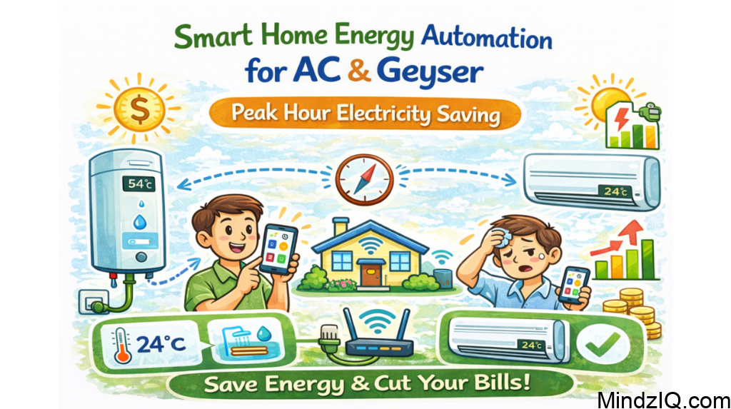Smart Home Energy Automation for Ac Geyser Peak Hour Electricity Saving