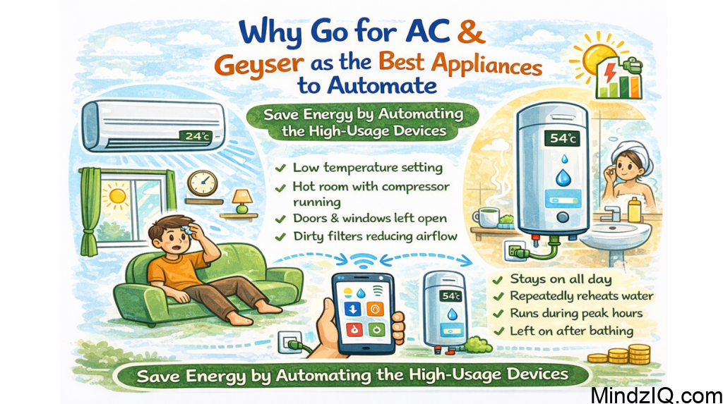 Smart Home Energy Automation for Ac Geyser Peak Hour Electricity Saving