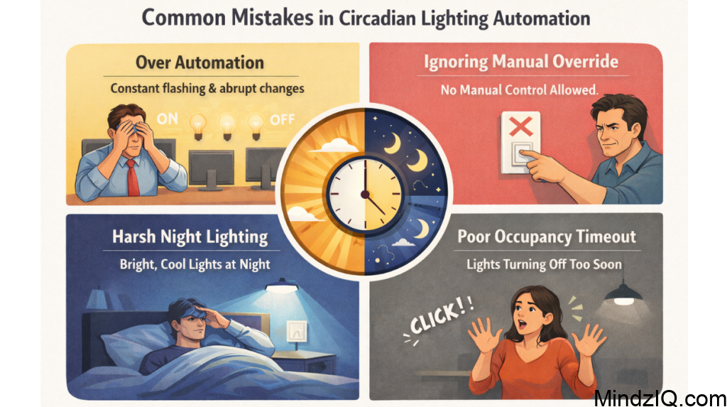 Circadian Lighting Automation with Motion Sensor Lux Sensor Setup