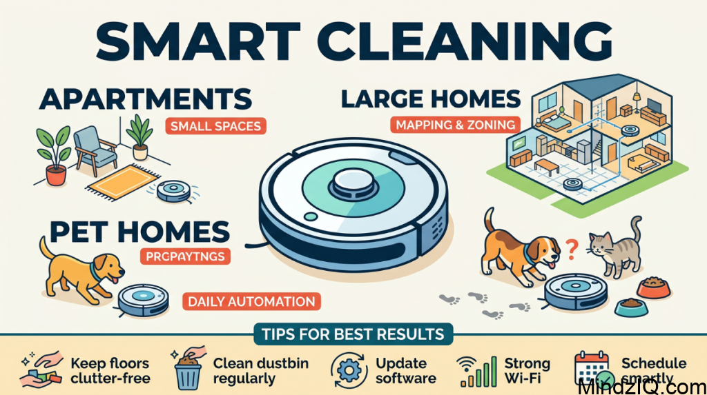 Smart Home with Robot Vacuum Automation